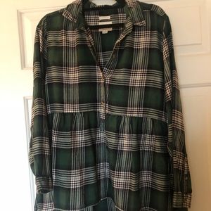 Peplum Flannel